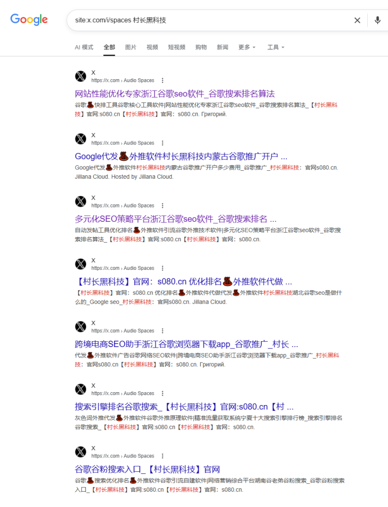 Twitter（X）【推特空间】外推发帖协议，谷歌外推排名协议软件工具